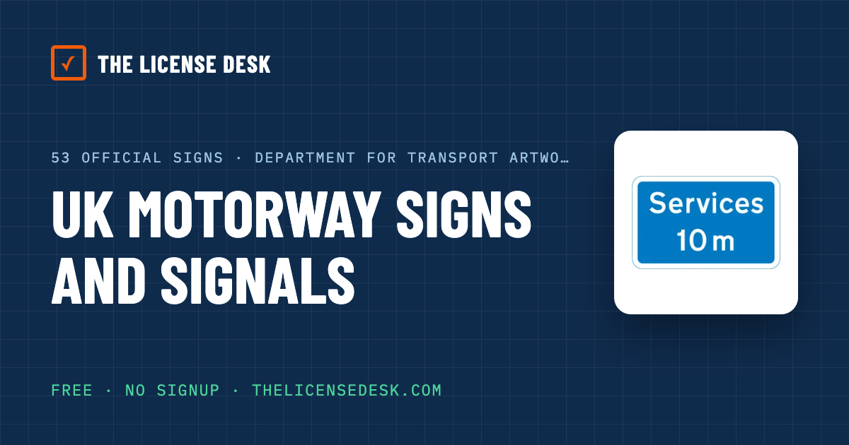 An Overhead Direction Sign UK motorway signs and signals | The License Desk