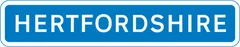 County boundary sign — UK road sign