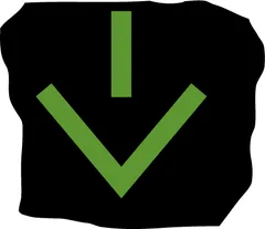 Indicates lane open for vehicular traffic — UK road sign