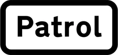 School crossing patrol ahead — UK road sign