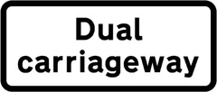Dual carriageway — UK road sign