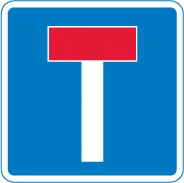 No through road for vehicular traffic — UK road sign