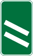 200 yards to a roundabout or the next point at which traffic may leave a primary route — UK road sign