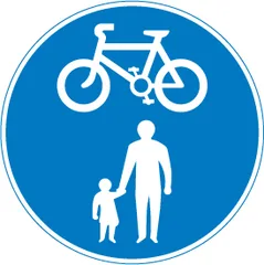 Route for use by pedal cycles and pedestrians only — UK road sign