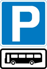 Parking place for buses — UK road sign