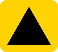 Diversion route symbol: Triangular — UK road sign